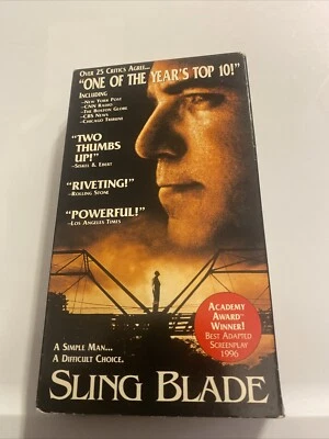 Sling Blade (VHS 1997) Tested Works Billy Bob Thornton Robert Duvall John Ritter - Image 1 of 3