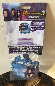 Descendants 3 Cake Topper Pick Decorations Disney Birthday Party Girl Power - Picture 1 of 6