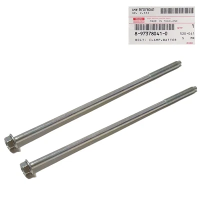 2pcs Isuzu GENUINE BOLT BATTERY CLAMP #8973780410 Dmax MU-7,MU-X 2002-2019 O - Image 1 of 2