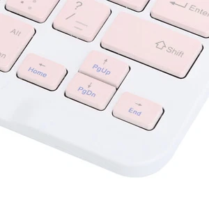 Pink Portable Mini Wireless BT Keyboard Spanish For ///Huaw New - Picture 1 of 12