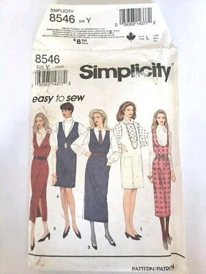 Simplicity Misses Jumper Dress Pattern 8546 Easy To Sew, Size  18 to 22 - Image 1 of 3