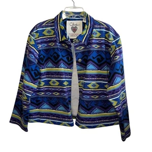 Womens Chicos Anniversary Collection Jacket Sz 3 (XL) Aztec Geometric XL - Picture 1 of 11