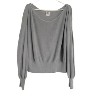 PLANET Gr. OS Top Bluse Langarm grau Boho Lagenlook Lauren Grossman - Bild 1 von 6