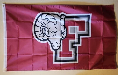 Bandera de fútbol americano Fordham Rams NCAA impresión lateral doble 3x5 pies con ojales Foto 1 de 3