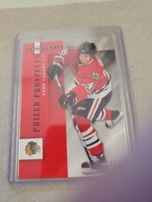 2005-06 MARK CULLEN HOT PROSPECTS CARD 005/100 BLACK HAWKS