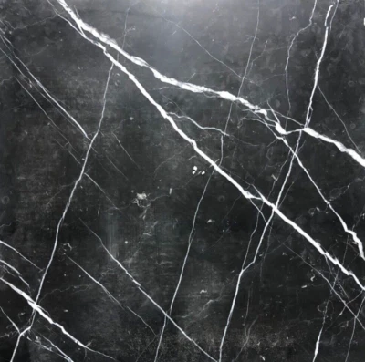24x24x3/4 Nero Marquinia Black Remodel  Marble Tile 32 Tiles (1 Crate) T-47 - Image 1 of 2