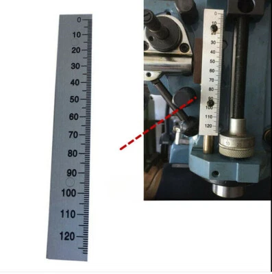 For Bridgeport Milling Machine 0-120mm Depth Feed Rod Scale Ruler Aluminum B159 - Image 1 of 3