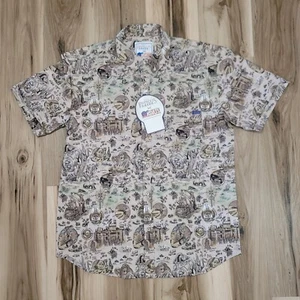 RSVLTS Herren Kurzarm Button Down Hemd XL Prinzessin Braut Königreich Florin - Bild 1 von 10