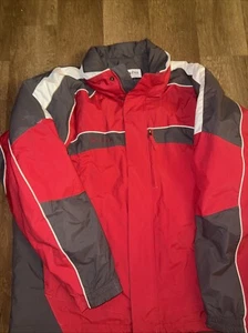 Schneejacke Herren "Columbia". rot/grau. Größe XL - Bild 1 von 9