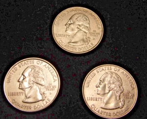 2004 Washington State Quarters - Florida P, Michigan D & P - 3-coin lot - Picture 1 of 5