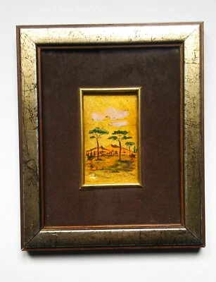 Gold leaf picture on 925 silver foil Florence - Image 1 of 4