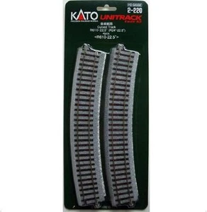 Kato 2-220 Rail Courbe / Curve Track R610 22.5° 4pcs - HO - Picture 1 of 1