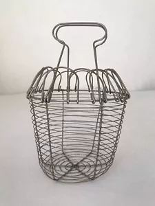 Vintage French Wire Style Egg Basket - Picture 1 of 13