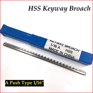 1/16" Keyway Broach A Push Type 1/16 Inch HSS Material CNC Metalworking - Picture 1 of 8