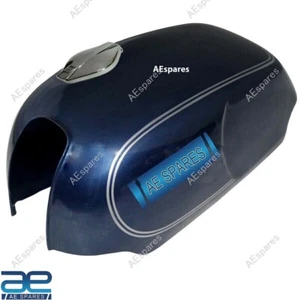 Compatible With Norton Commando Roadster 750 850 Blue Petrol Fuel Tank + Cap ECs - Foto 1 di 6