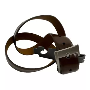 Cintura uomo marrone Nordstrom Rack taglia 38 ecopelle nuova con etichetta - Foto 1 di 6