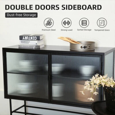 Aparador Armario de Almacenamiento Estilo Retro Consola Mesa para Entrada Salón EE. UU. Foto 1 de 4