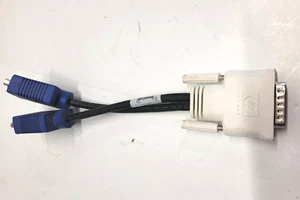 HP BIZLINK DMS-59 to Dual VGA Video Monitor Computer Y Splitter Cable - Picture 1 of 4