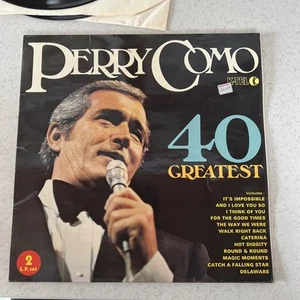 Perry Como 40 Greatest Hits 1975 Vinyl 12” Double - Picture 1 of 7