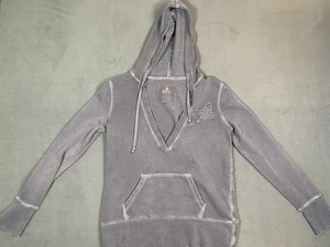 Sudadera con capucha gris con cuello en V de Aerie para mujer en buen estado UC para mujer S/P - Imagen 1 de 13