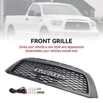 🚀Honeycomb Front Bumper Grill Grille Fits For Tundra 2006-2009 TRD PRO Black Foto 1 de 4