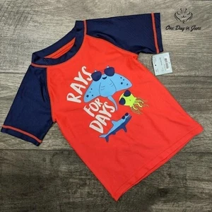 Okie Dokie 50 UPF Short Sleeve Rash Guard Swim Top Size 5T - Picture 1 of 2