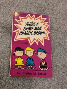 Vintage "You're a Brave Man Charlie Brown" by Charles M Schulz Paperback Comic - Picture 1 of 2