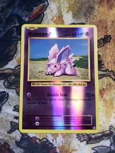 Reverse Holo Foil Nidoran Male # 43/108 XY Evolutions Set Pokemon Karten MP - Bild 1 von 2