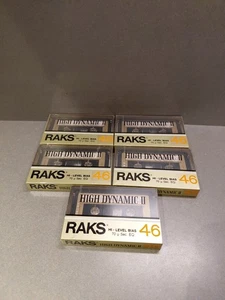 raks 46 high dynamic  2 tape lot Of 5 - Picture 1 of 2