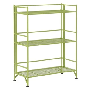 Convenience Concepts Xtra Storage 3 Tier Wide Folding Metal Shelf Lime - Picture 1 of 1