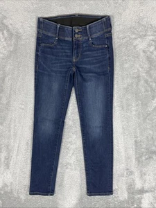 Apt. 9 Jeans Women's 4 Blue Straight Tummy Control Slimming Stretch Pants Casual - Picture 1 of 10
