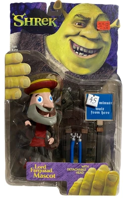 Figura de acción Shrek Lord Farquaad Mascota McFarlane Toy 2001 nueva con problemas de paquete Foto 1 de 4
