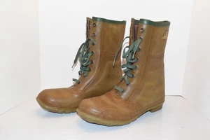 Northerner Servus Vintage Rubber USA Waterproof Farm Boots Large Size - C110 - Picture 1 of 10