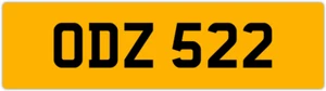 ODZ 522 O 3x3 DATELESS PRIVATE NUMBER PLATE OLLY OWEN OSCAR OLY OL OLIVIA ORLA - Picture 1 of 1