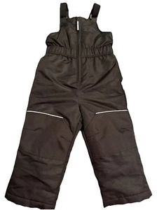 Swiss Tech Toddler Snow Bib Pants Overalls Black SZ 2T Unisex - Picture 1 of 6