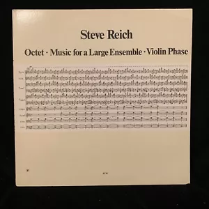 STEVE REICH - Octet, Music for a Large Ensemble, Violin Phase - ECM ST LP 1980 - Picture 1 of 7