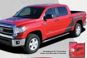 Truck Bed Hood SHREDDER Vinyl Graphics 3M Decals Stripe 2015-2016 Toyota Tundra  - Picture 1 of 3