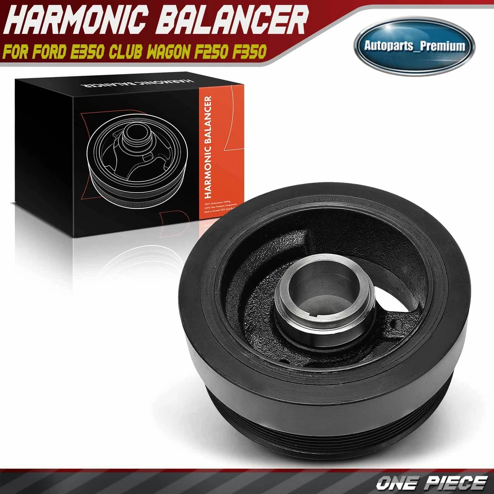 Engine Harmonic Balancer for Ford E350 Club Wagon F250 F350 F450 Super Duty 3800 - Image 1 of 4