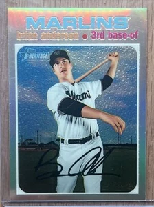 2020 TOPSP HERITAGE CHROME - BRIAN ANDERSON - MARLINS SILVER REFRACTOR 563/571 - Picture 1 of 2