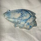 Vintage Hand Carved Frog From Cowpens Military Park Blue