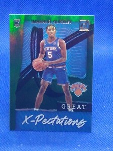 2020 Panini Donruss Great X-Pectations Green Flood Immanuel Quickley Rookie RC