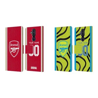 CUSTOM PERSONALIZED ARSENAL FC 2023/24 KIT LEATHER BOOK CASE FOR NOKIA PHONES - Image 1 of 4