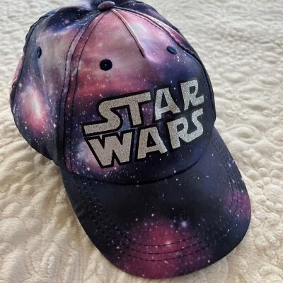 Gorra de béisbol H&M Star Wars niñas rosa púrpura calcetín plata brillo 8-12  Foto 1 de 4