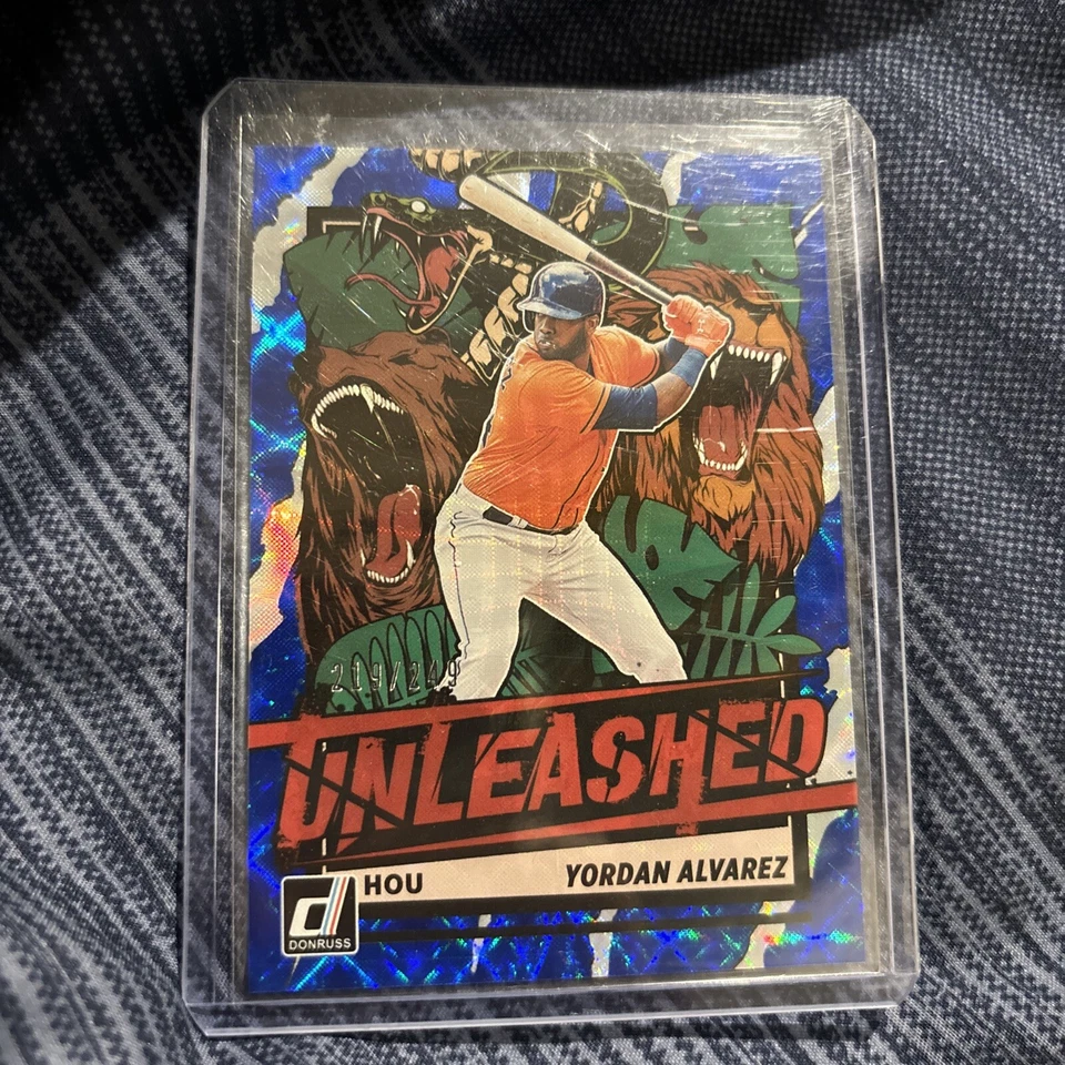 2021 Panini Donruss - Unleashed Blue #UNL1 Yordan Alvarez 219/ 249 - Image 1 of 2