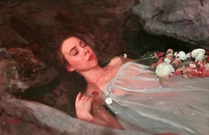 ORIGINAL WILLIAM OXER Beauty in Death john millais style ophelia keats PAINTING - Picture 1 of 1