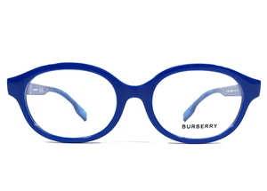 Burberry Kids Eyeglasses Frames JB2004U 4048 Shiny Blue Oval Asian Fit 47-16-130 - Picture 1 of 12
