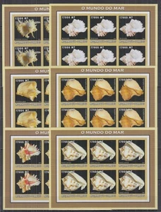 ST255I6. Mozambique - MNH - Seashell - Sheets of 6 imperf - Picture 1 of 1