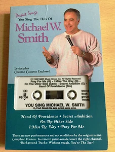 POCKET SONGS - 'YOU SING MICHAEL W SMITH' - BACKING TRACK CASSETTE! - Picture 1 of 6
