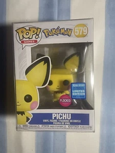 Pichu Pop 579 Flocked - Pokemon Funko Pop! Vinyl - 2020 Wonderous Conv + Protect - Picture 1 of 2