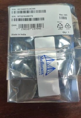 Mellanox MCX4421A-ACAN ConnectX -4 LX EN Adapter - Image 1 of 3